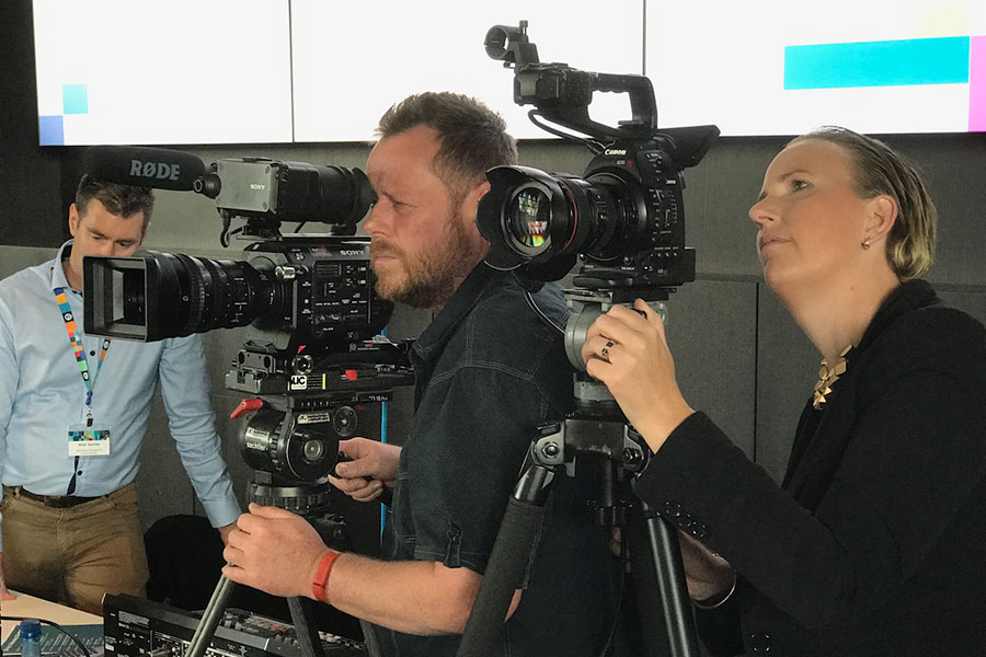 Inspireworks crew on location