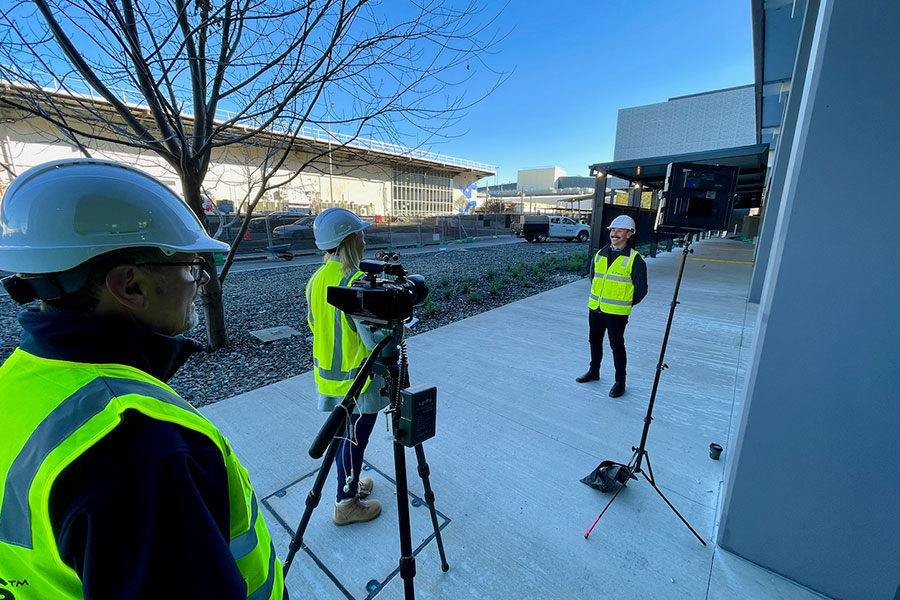 Inspireworks crew on location